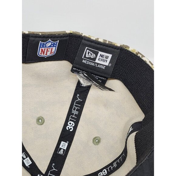 New Era 39THIRTY Las Vegas Raiders Salute To Service Fitted Hat - Picture 6 of 6